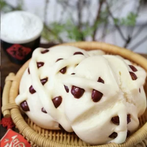 New Year-style date steamed bun recipe tutorial, making cake making technology tutorial commercial video