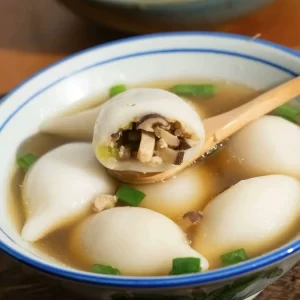 Folk-style snacks, salty glutinous rice balls, technical recipes, and technical tutorials, teaching methods, video