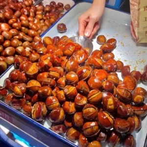 Sugar-fried chestnut commercial snack recipe tutorial Qianxi Sugar-fried chestnut secret recipe set up a store snack technology recipe