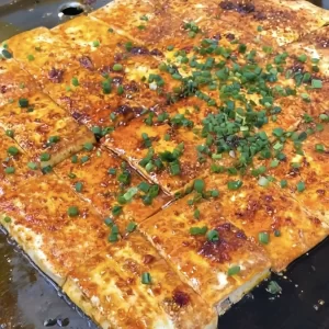 Six sets of iron plate tofu recipe tutorials Iron plate tofu production technology tutorials stall setting up a business snack video recipe
