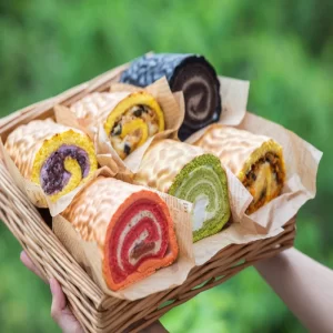 Tiger Skin Cake Roll Technology Recipe Tutorial Multi-flavor Tiger Skin Cake Roll Production Technology Baking Formula Commercial